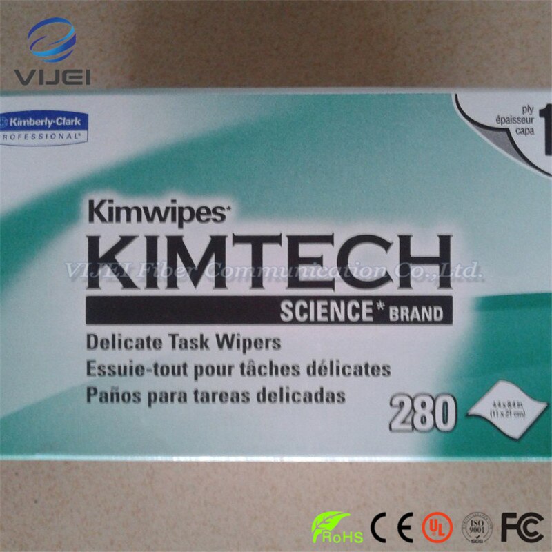 280 pçs/caixa fibra óptica limpeza kimwipes dustfree papel