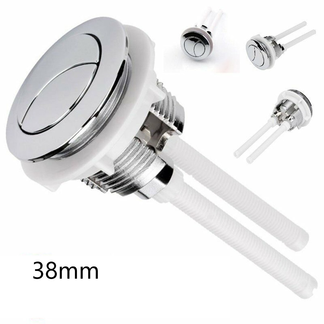 Válvula redonda para tanque de inodoro, pulsador redondo de doble prensa, interruptor de empuje, accesorios de varilla de ahorro de agua, doble descarga de 38mm
