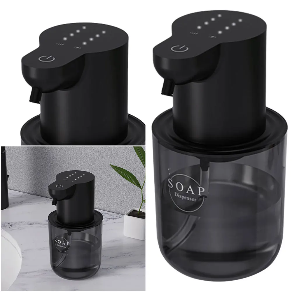 Dispensador automático de jabón de espuma/Gel, 400ml, 4 engranajes, Sensor infrarrojo, dispensador de jabón para platos, IPX5, resistente al agua, accesorios para cocina y baño