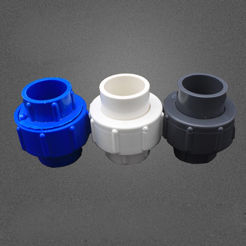 NuoNuoWe PVC Union Straight Equal Coupling Connectors 20-110mm Inner Dia. Pvc Pipe Fittings Tube Joint 2pcs-pack