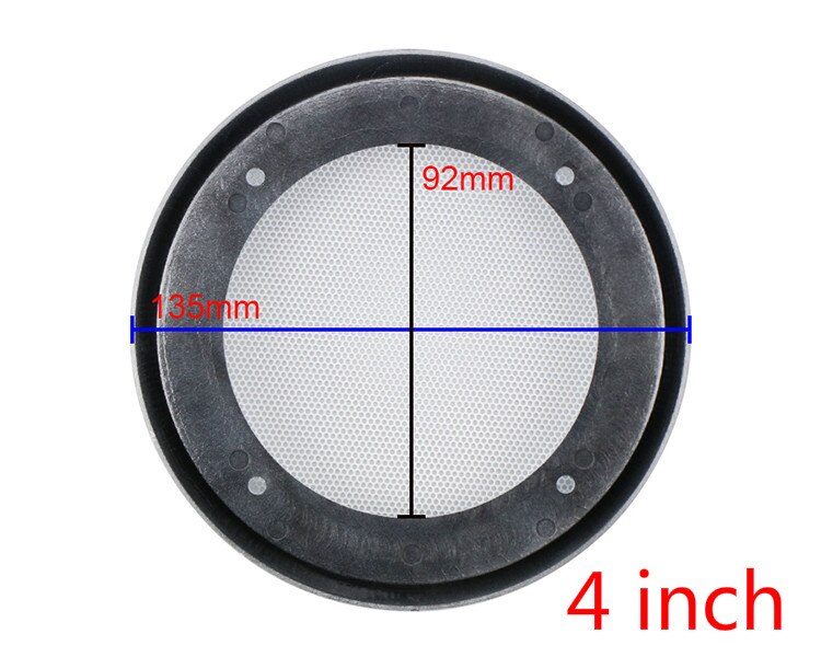 Speaker Grille Ceiling Speaker Cover Car Modification Mesh 4 Inch 5 Inch 6.5 Inch 8 Inch All White 2pcs: 4 Inch Outer 135mm