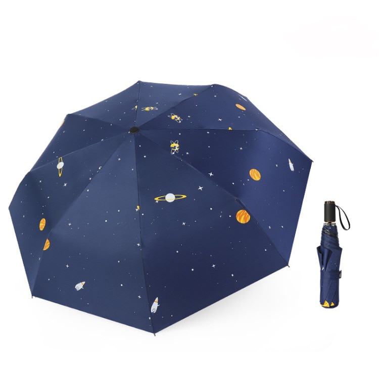 YADA-paraguas plegable de la serie Star Universe para mujer, sombrilla a prueba de lluvia, UV, YD237