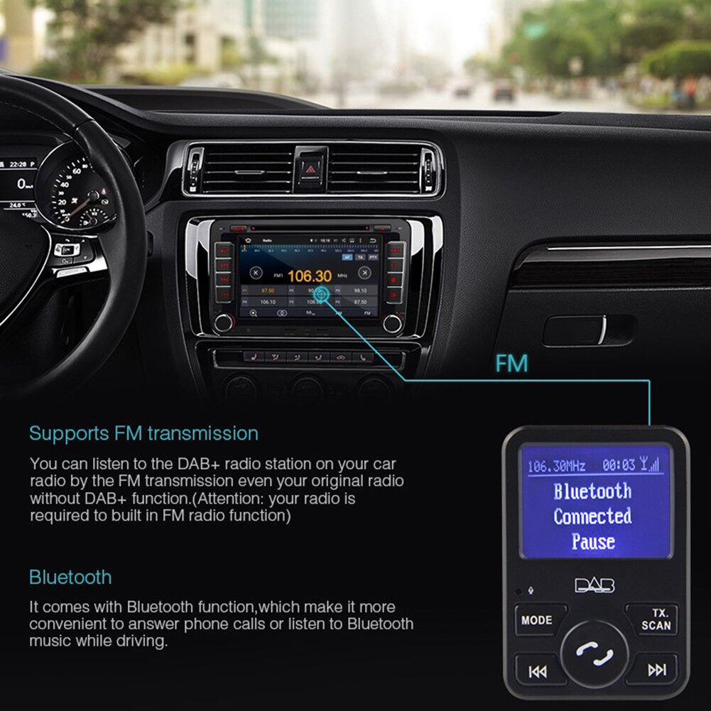 5V USB Auto DAB/DAB + Radio Adapter Bluetooth Digitale MP3 Player FM Musik Empfänger Universal Auto Auto zubehör