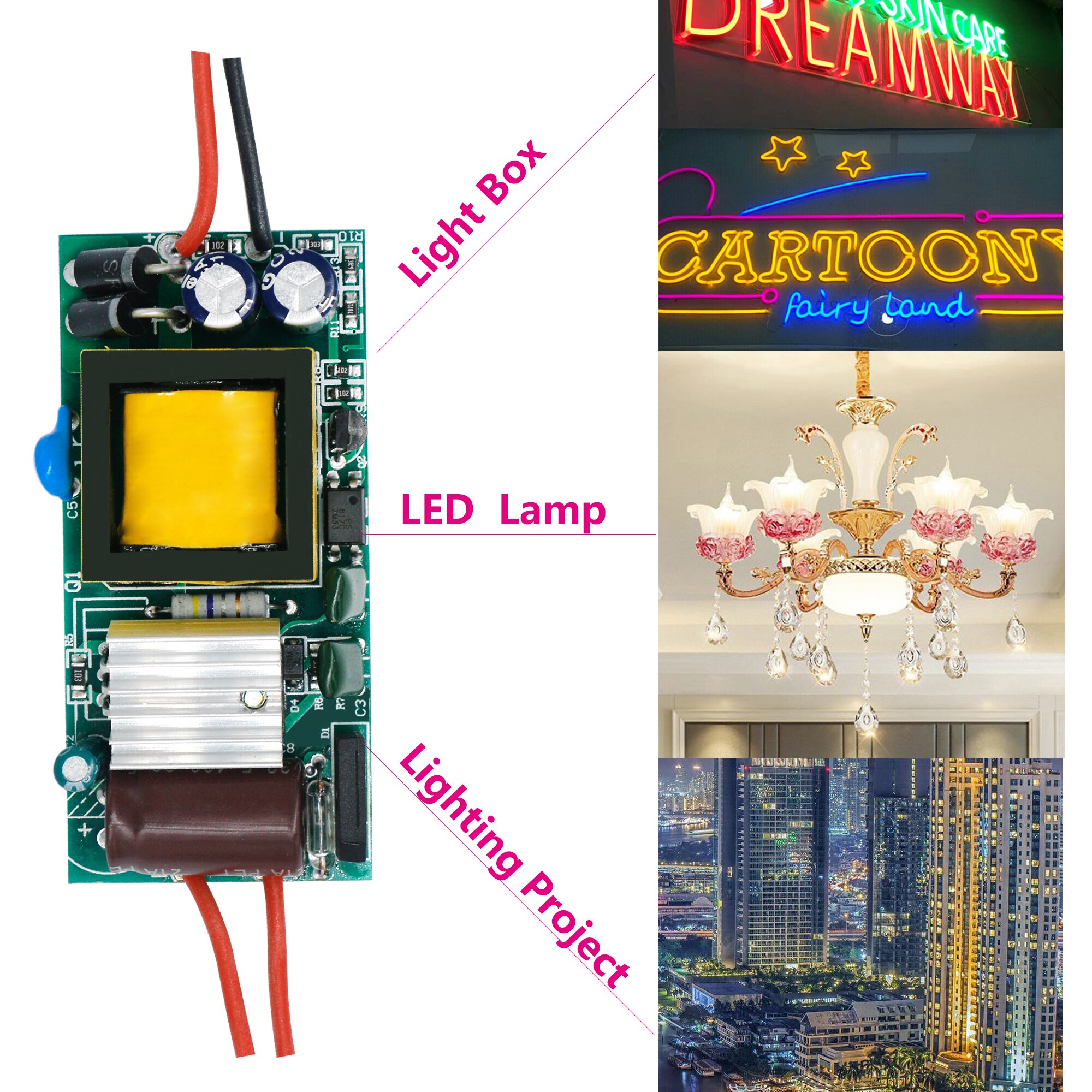LED Driver Transformator 220v naar 12V volt voeding 1A 2A 12W 24W Driver voor leds strips plafondverlichting Lamp Fix