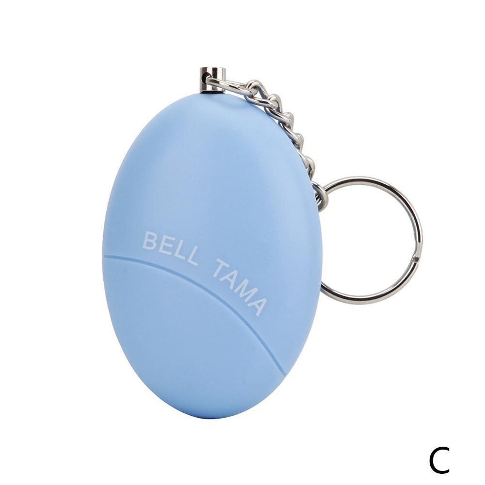 Auto-défense alarme 100dB oeuf forme fille femmes sécurité cri sécurité porte-clés protéger fort alarme d'urgence alerte personnelle I3P6: Bleu