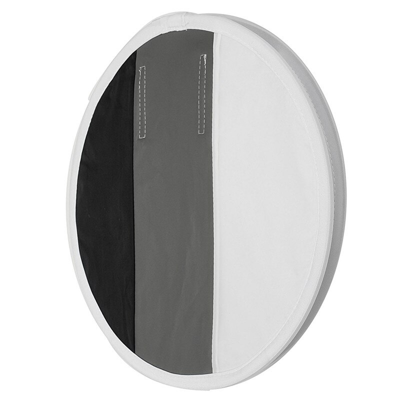 30cm 3- farver mini rund hvidbalance flash diffuser softbox grå/hvid/sort foto softbox til canon nikon