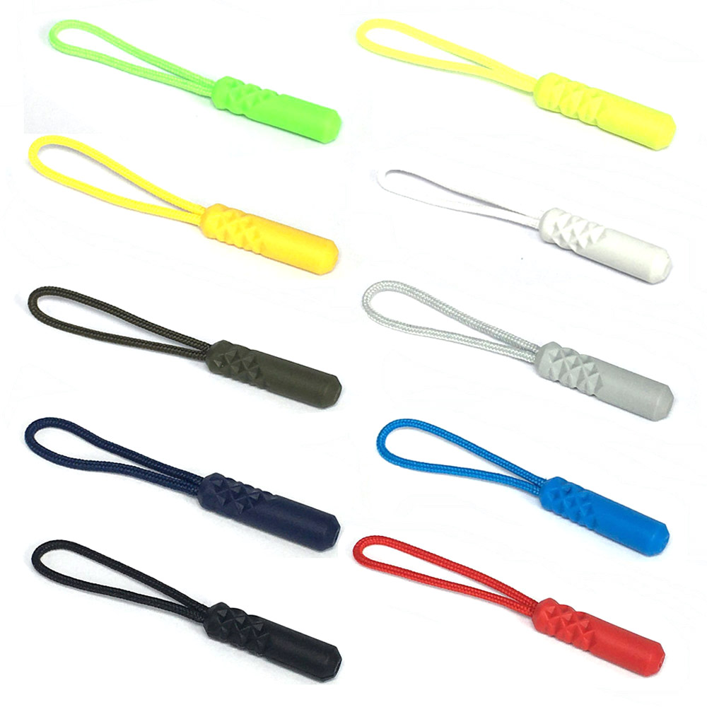 Boucle à tirette pour paracorde, 10 pièces, cordon, fermeture éclair, accessoires, sac à dos, vêtements, 10 couleurs: Mix 10 Colors