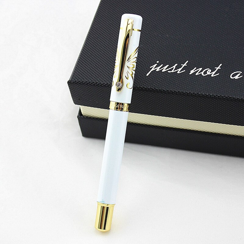Diamond Fountain Pen Ink Pens Luxury Calligraphy Pen Dolma Kalem Office Stationery tinta caneta tinteiro fuliwen fountain pen: J