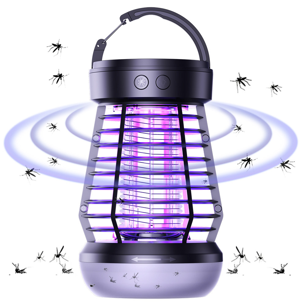 Muggen Killer Lamp Draagbare Elektrische Fly Trap Zapper Insect Killer Repellent Outdoor Mute Anti Muggen USB Oplaadbare: Default Title