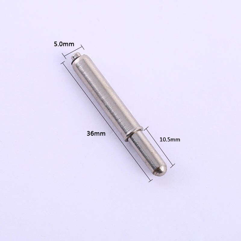 50 stk produkt test sonde fjeder fingerbøl elastisk positioneringsstift gp -2d (5.0mm)  rundt hoved jern forniklet elektronisk dyvel
