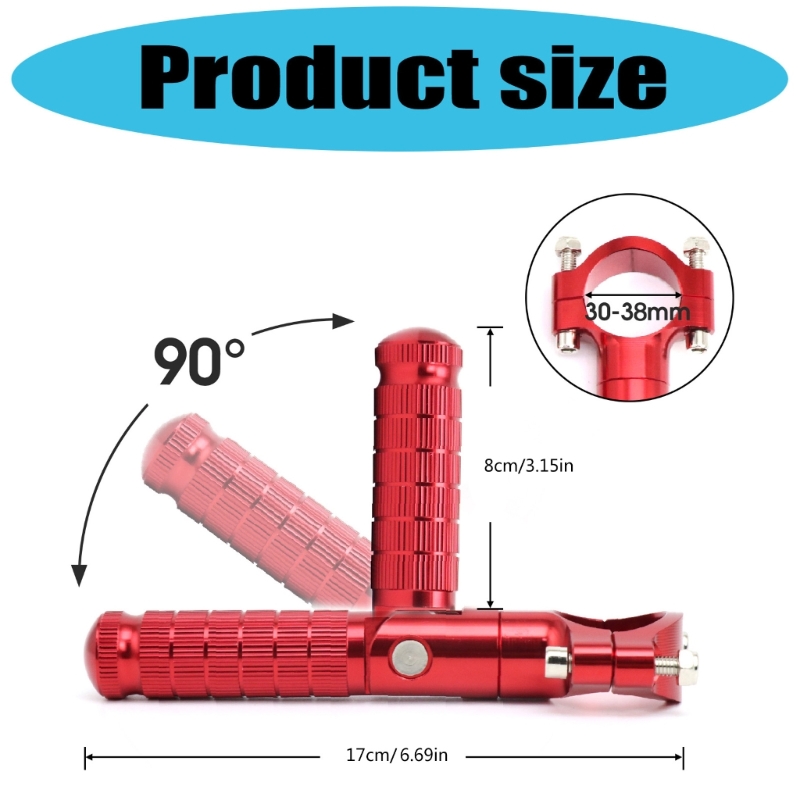 Aluminum Motorbike Footrests Adjustable Foot Pegs Supports Suitable for Motorcycle Enhancing Riding Posture and Reducing Fatigue