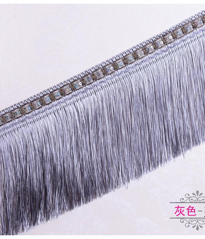 12 yards / lot dekorative kvast frynser blonder trim gardiner tilbehør tilbehør diy til sofabord klud trim bånd syning kvaster: 8