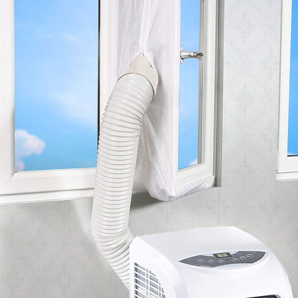 Universal luftlås vinduetætning stofplade 3m/4m/5m airs stop conditioner udløb vindue tætningssæt til mobil klimaanlæg