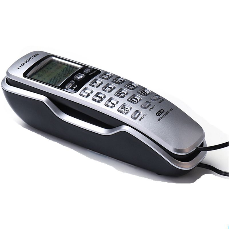 Téléphone portable mural DTMF/FSK, Mini téléphone fixe, maison, bureau, hôtel, appel entrant, identification, écran LCD, bureau