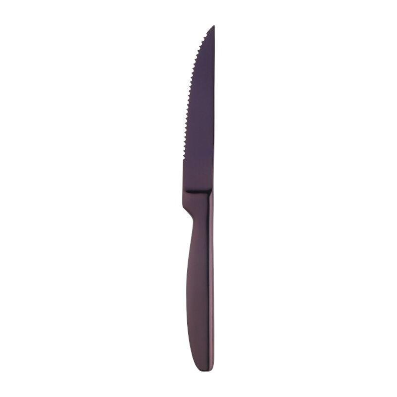 4 st köksknivset i rostfritt stål bestick vass guldkniv kött grönsaksfruktskärare 22 x 2cm kockkniv: 4 lila-b