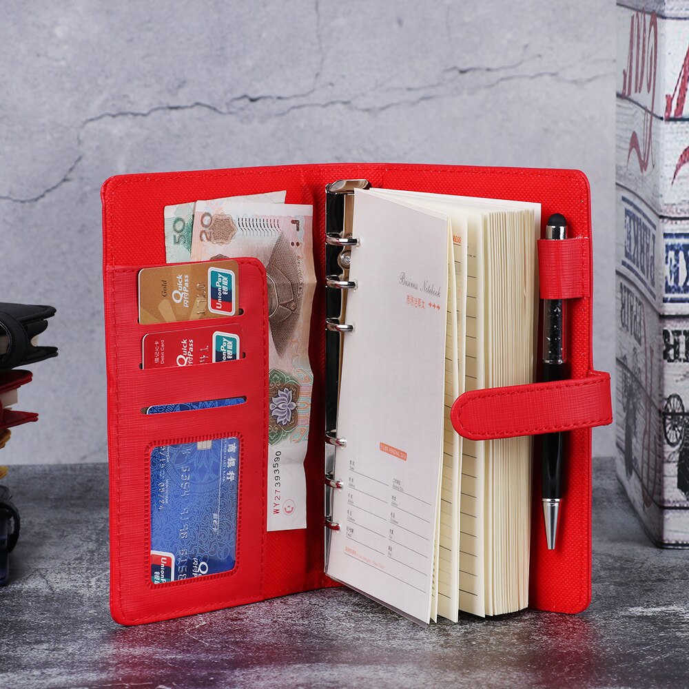 A6/A7 Business Notebook Zachte Lederen Losbladige Agenda Planner Organizer Travel Journal/Dagelijkse Plan Kantoorbenodigdheden