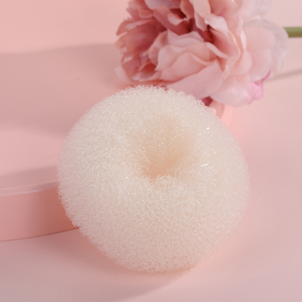 1 unidad de máquina mágica para hacer moños de pelo, moldeador mágico para mujer, diademas de esponja de espuma para Donut, anillo grande fácil, herramientas de estilismo para el cabello, accesorios: Caqui oscuro