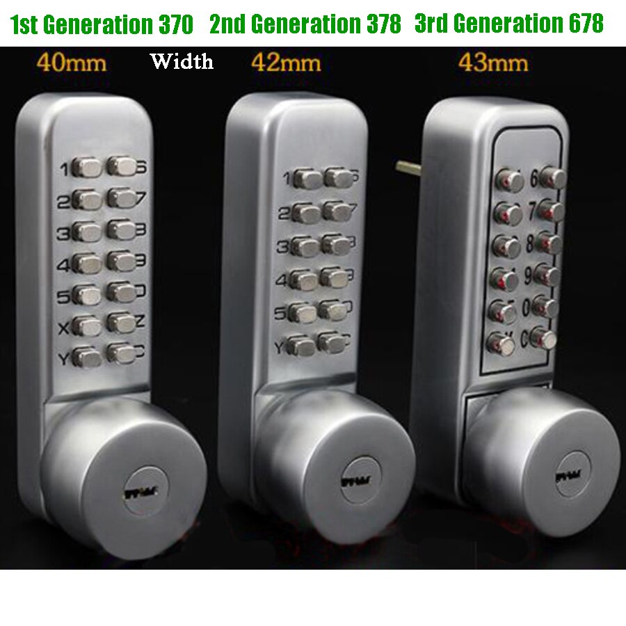 Digital Door Lock Home Mechanical Lock Code keypad Key Waterproof Exterior Gate Lock Wooden Iron Door Lock Deadbolt Latch