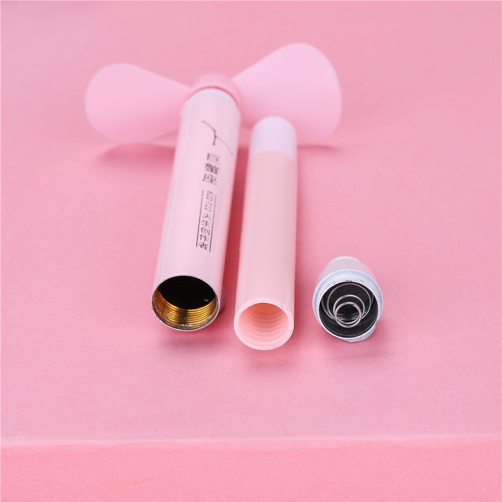 Fan Pen Summer Artifact Cute Mini Fan Pen DIY Toy Stationery Fresh Ballpoint Pen Writing Pen No Battery