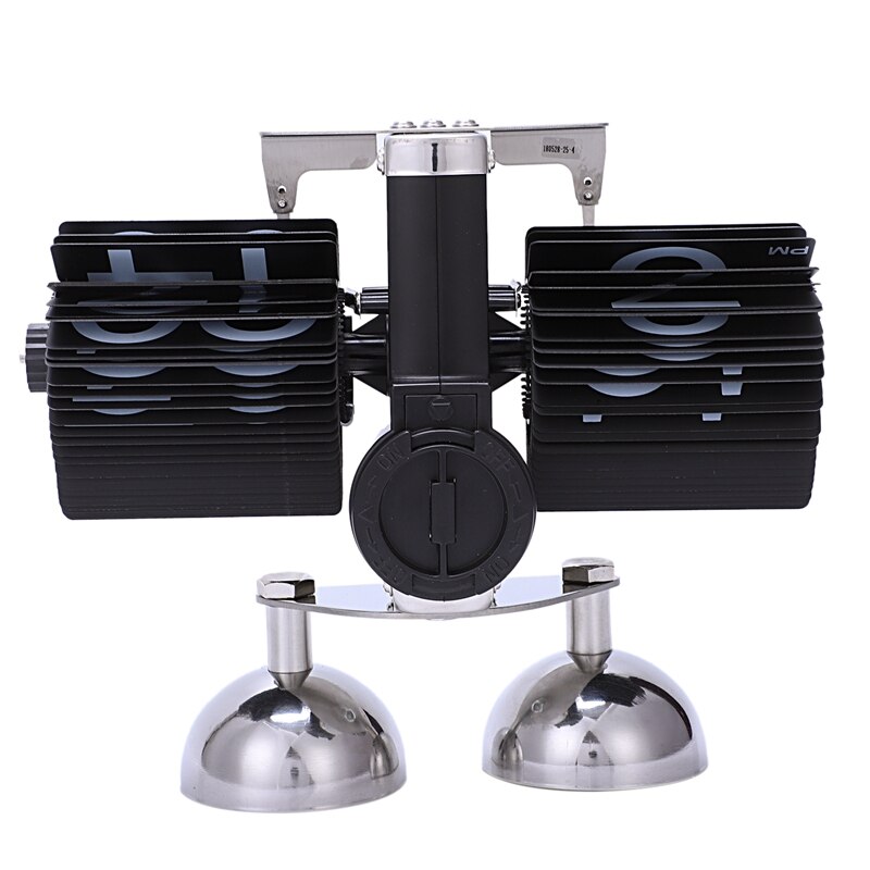 Vintage Retro Flip reloj escala moderno Digital Auto página girando doble soporte Flip relojes Home Escritorio de decoración reloj de cuarzo de mesa