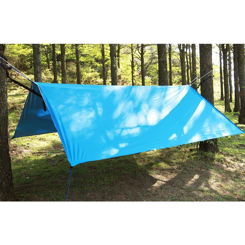 Camping Tarp - 3 Meter - Waterproof 1500-2000mm - Lightweight Rain Fly - Aluminum Alloy Rod: Blue