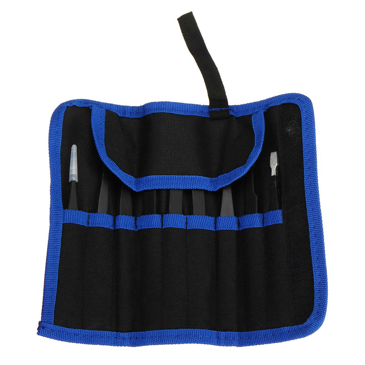 9 Pièces antistatique ESD En Acier Inoxydable Pince À Épiler De Précision Industriel Courbé Brucelles Droites Électronique Outils De Réparation