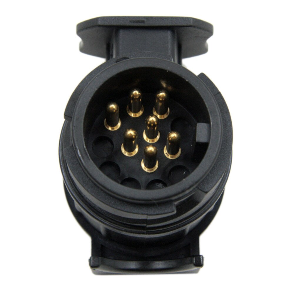 TIRO 13 To 7 Pin Trailer Adapter Black frosted materials Trailer Wiring Connector 12V Towbar Towing Plug N T22775a