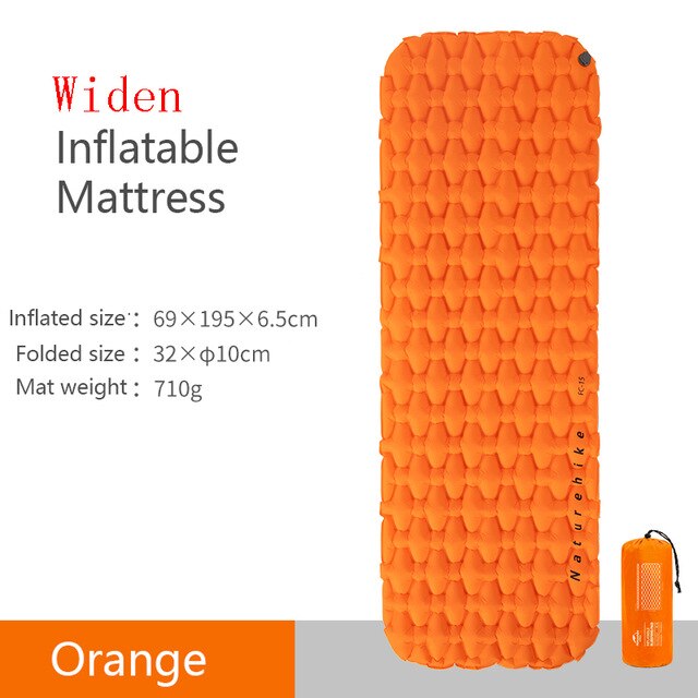 Naturehike brede nylon tpu sovepose let fugttæt luftmadras bærbar oppustelig madras campingmåtte