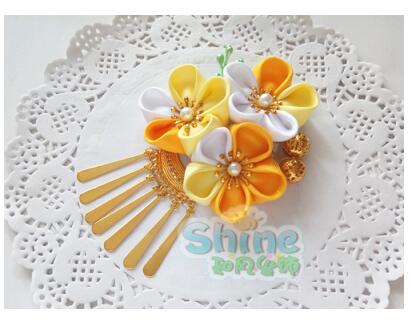 Sakura Kimono Kwasten Haarspeld Vrouw Haaraccessoires Badjas Hoofdtooi Mooie Hand Gemaakt Hoofddeksels: C