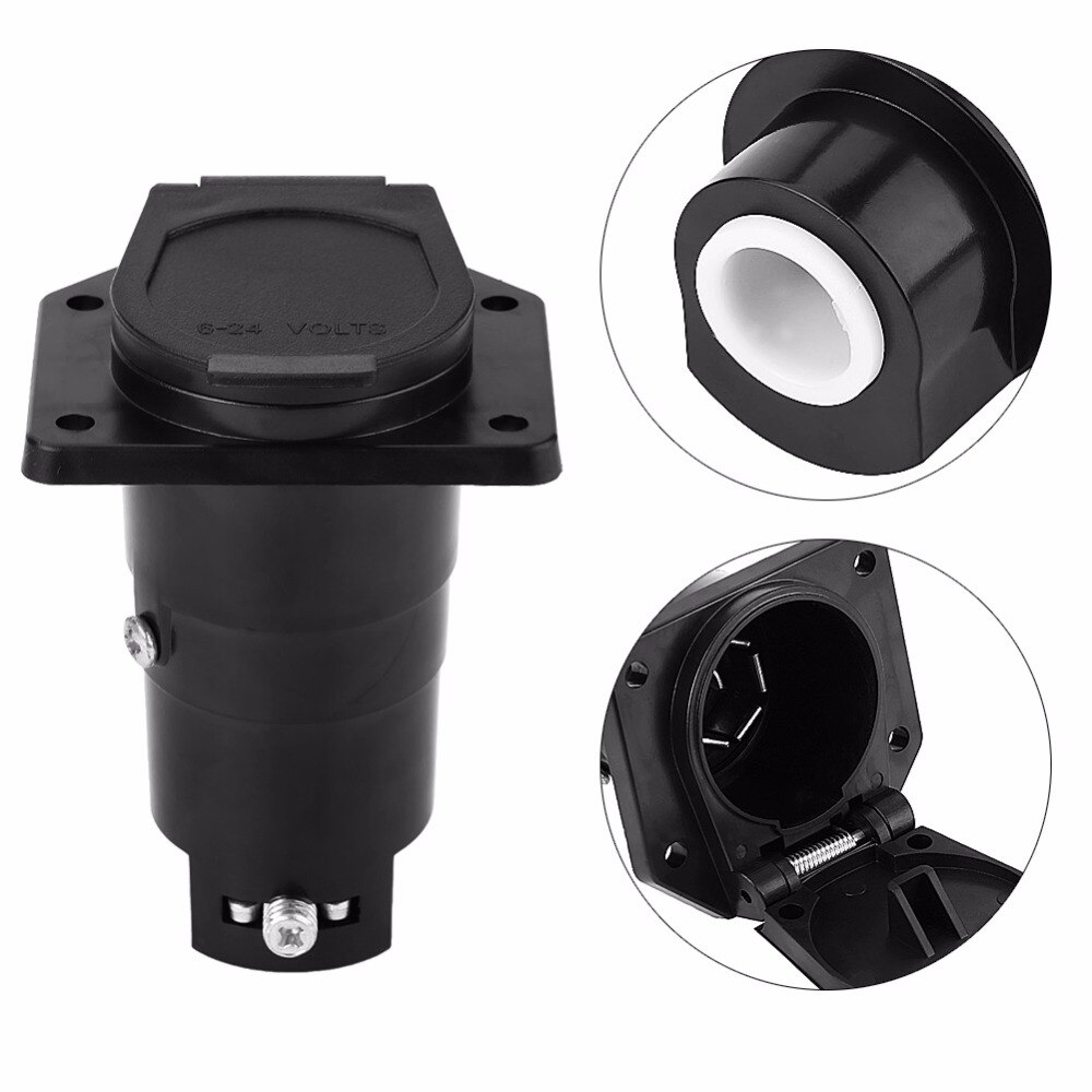 7 poles trailer socket 7-way RV trailer connector replacement 7 pin female trailer end,trailer parts, accessories