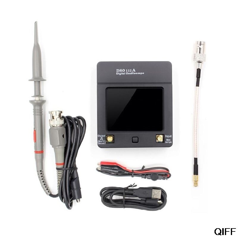 DSO 112A Mini Digital Oscilloscope Touch Screen TFT Portable Pocket USB Interface 2MHz Bandwidth 5Msps Sampling Rate Aug. 12: 1AA801227-2