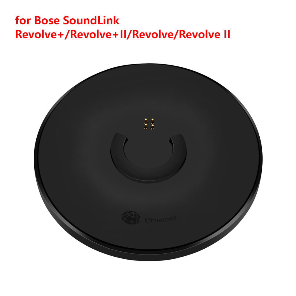 Soporte de carga USB para altavoz Bose SoundLink Revolve/Revolve + II, Base de cargador Universal + funda de sonido, accesorios para altavoces: Plata