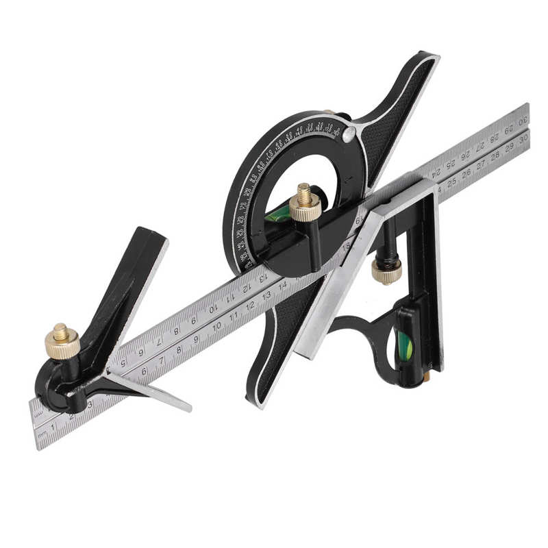 Combination Square Ruler Combo Square Ruler for Engineering Woodworking Adjustable Square Ruler