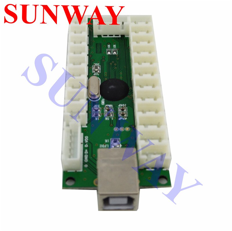 1player Arcade led usb encoder Connection LED Push button USB to PC Arcade controller eyboard with 3 pin button cable