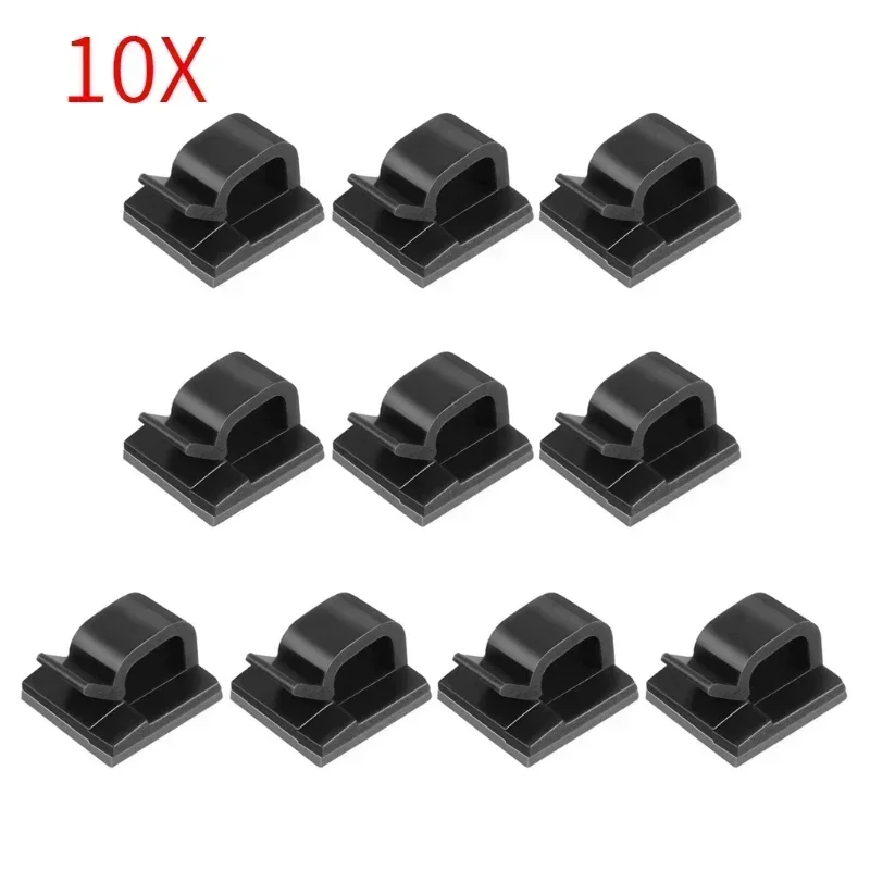 Universal D/wiring Accessories Cable Clamp Waterproof Press Self-Adhesive Adjustable Rubber Cable Gland Office Passes Cables: black