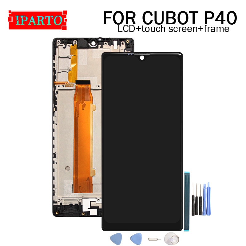 6.2 Inch Cubot P40 Lcd-scherm + Touch Screen Digitizer + Frame Montage 100% Originele Lcd + Touch Digitizer Voor cubot P40