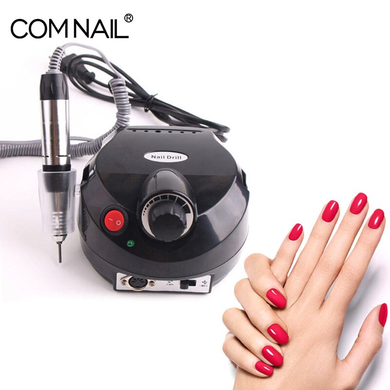 Nail Polijstmachine Slijpen Beglazing Machine 35000Rpm Electric Nail Boor Freesmachine Voor Manicure Boren Accessoire Pedicure Kit: black grinding tool