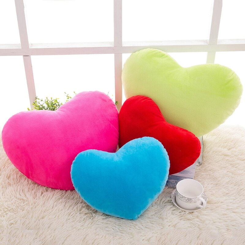 20cm Heart Shape Decorative Throw Pillow PP Cotton Soft Doll Lover R9JD
