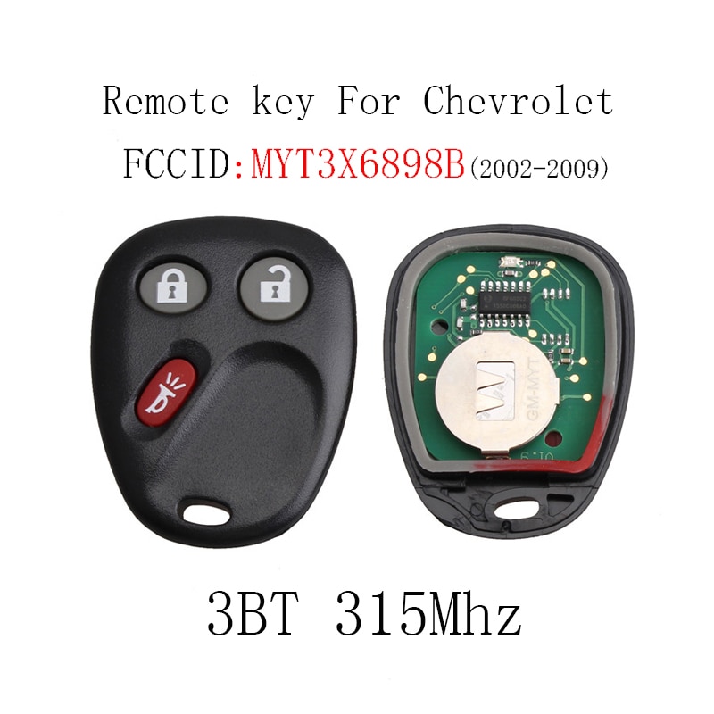 Keyless Entry Car Remote Key Fob For GMC Envoy Trailblazer 2002 2003 2004 2005 2006 2007 For Chevrolet MYT3X6898B
