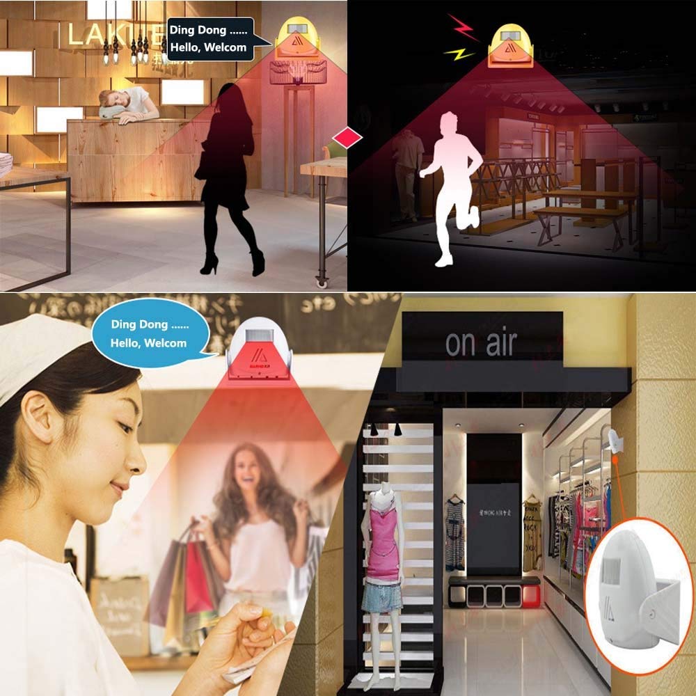 Wireless Door Bell Welcome Chime ding-dong door chime Entry Alert Entrance Alarm Greeting Warning Door bell Security Door