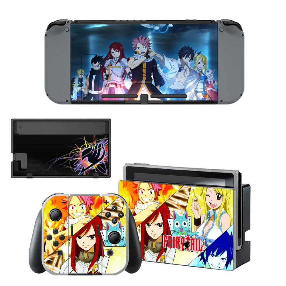 Nintendoswitch Haut Fee Schwanz Nintend Schalter Aufkleber Aufkleber für Nintendo Schalter Konsole Freude-con Controller Dock Skins Aufkleber: YSNS2246