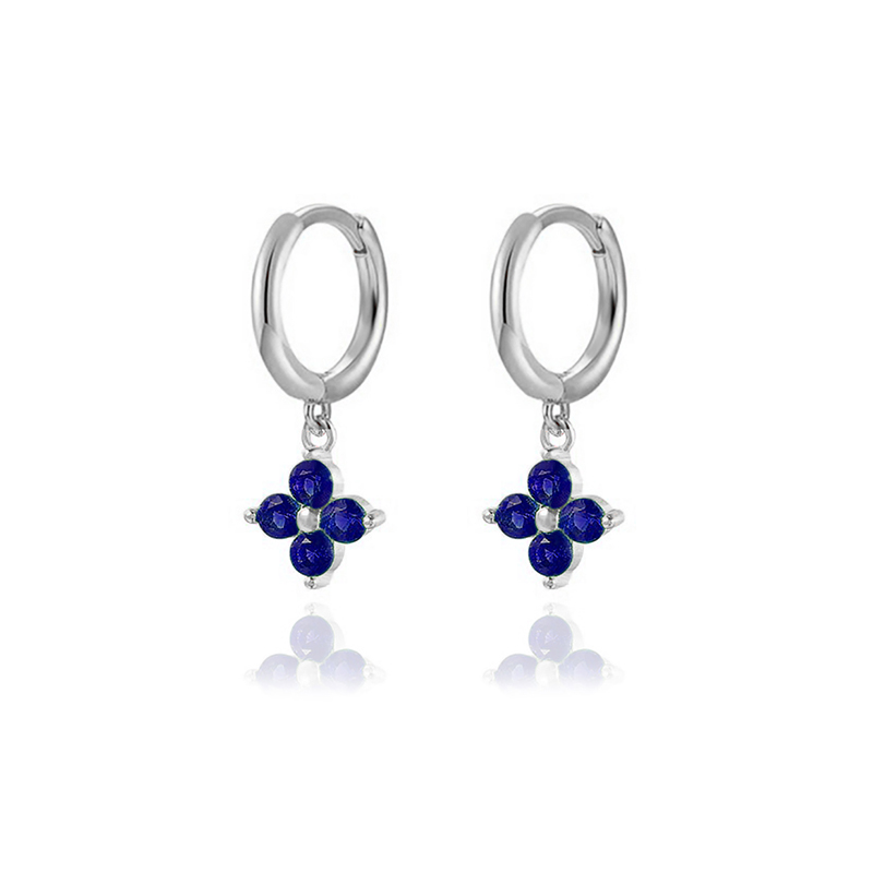 TIANDE-pendientes colgantes de cadena larga para mujer, Color dorado, Piercing de circonita, flor, joyería de 2023
