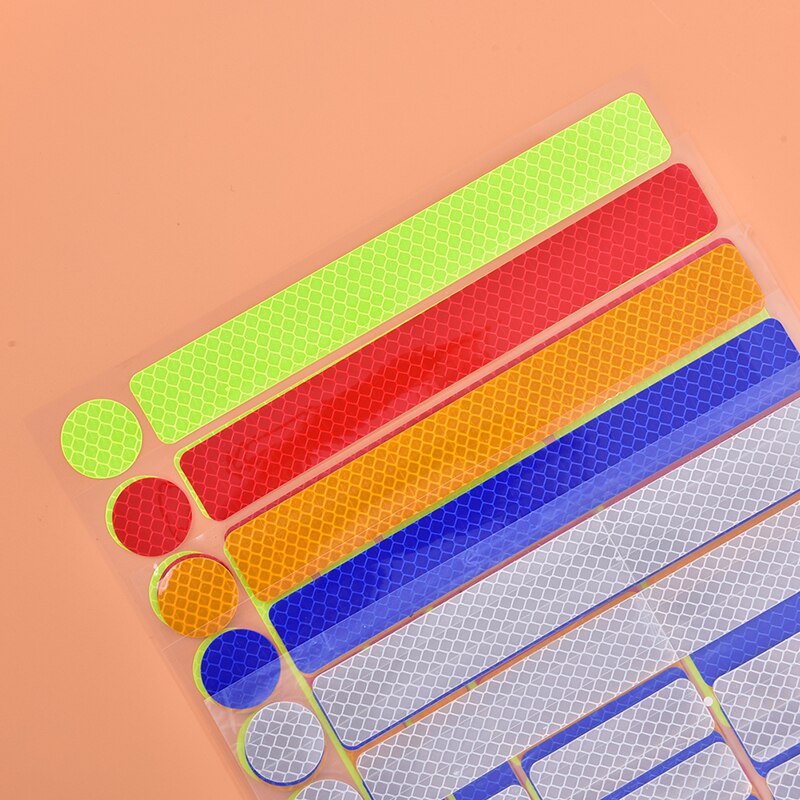 1 Vel Fiets Reflecterende Stickers Motorfiets Fiets Reflector Fietsen Waarschuwing Reflector Veiligheid Stickers Fiets Accessoires