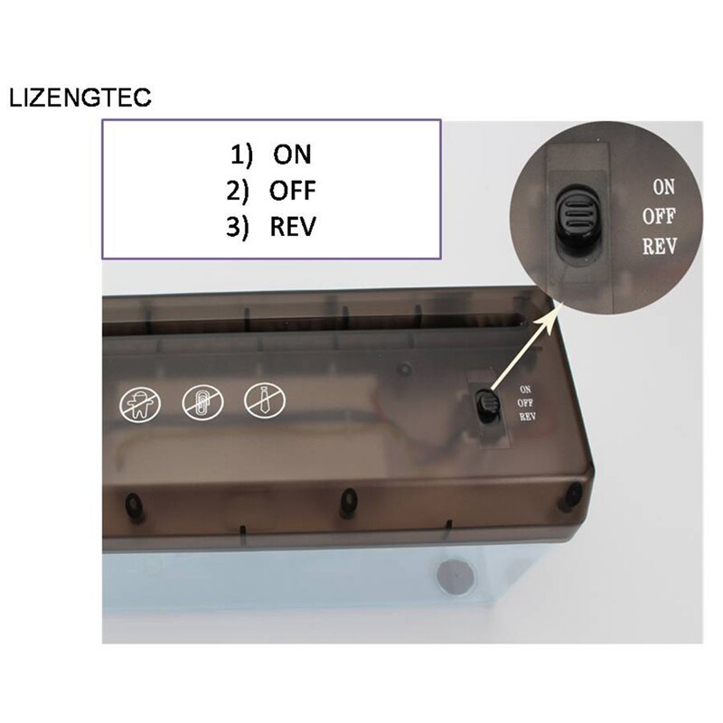 Usb電池デュアル目的シュレッダーデスクトップミニ小型金融紙A4 シュレッダー紙カッター紙文書c