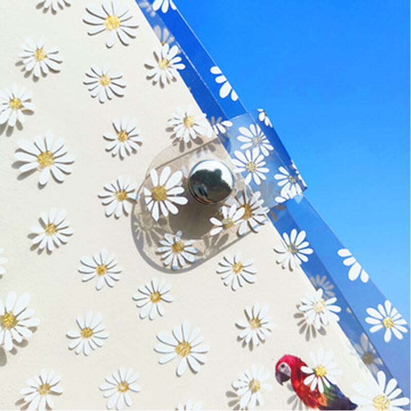 A6 chrysanthemum Binder Notebook Cover &amp; Photo Organizer Diary Agenda Planner Bullet Cover School Stationery