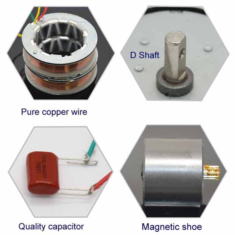 Permanent magnet AC synchronous motor 220V Alternating current dynamo Low speed motor Micro motor 50KTYZ Power cuts and stops