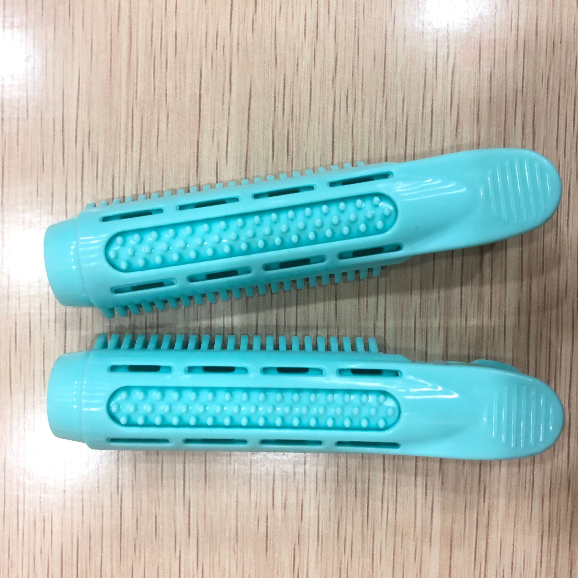 2pc Magic Hair Care Rollers Hair Roots Natural Fluffy Hair Clip Sleeping No Heat Plastic Hair Curler Twist Hair Styling Diy Tool: Blue