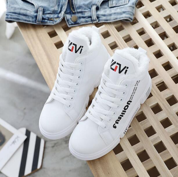 bottes d'hiver femmes bottines chaudes hiver femme chaussures Sneakers appartements à lacets dames chaussures femmes bottes de neige courtes
