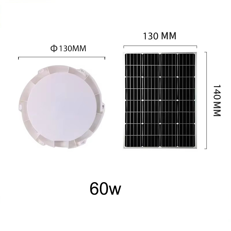 60/500W LED Solar Ceiling Light Pendant Light Outdoor Indoor Solar-Power Lamp with Line Corridor Light for Garden Decoration: Blue
