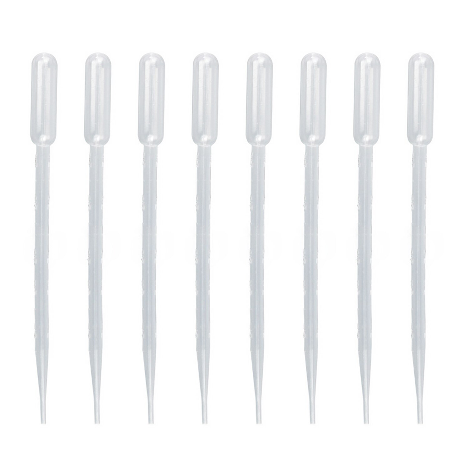 Behogar 100PCS 3ml Disposable Plastic Transfer Dropper Pipette with